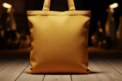 Elegant gold tote bag mockup design Product Image 1