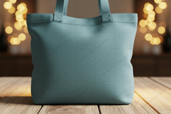 Modern blue tote bag mockup design Product Image 1