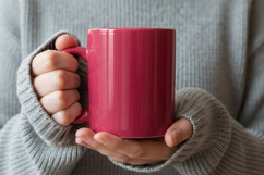 Cozy pink mug mockup design Product Image 1