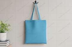 Light blue tote bag mockup design Product Image 1