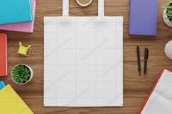 Minimalist white tote bag mockup design Product Image 1