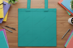Teal tote bag mockup design Product Image 1