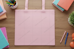 Pink tote bag mockup design Product Image 1