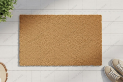 Natural jute doormat mockup Product Image 1