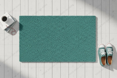 Modern teal doormat mockup design Product Image 1