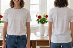 White T-shirt Mockup Design Product Image 1