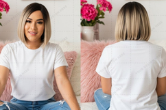 White T-shirt Mockup Design Product Image 1