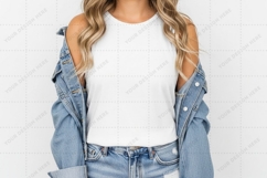 Casual white T-shirt Mockup Design Product Image 1