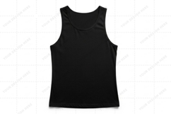 Black tank top T-shirt Mockup Design Product Image 1