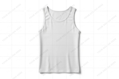 White tank top T-shirt Mockup Design Product Image 1