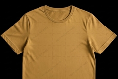 Blank khaki T-shirt Mockup Design Product Image 1