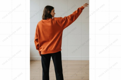 Orange oversized t-shirt mockup design Product Image 1