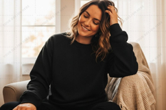 Casual black t-shirt mockup design Product Image 1