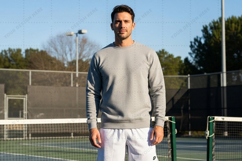 Men's tennis sweatshirt mockup design Product Image 1