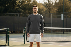 Men's tennis sweatshirt t-shirt mockup Product Image 1