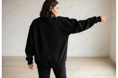 Oversized black t-shirt mockup design Product Image 1