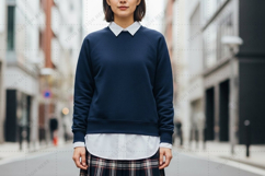 Navy blue t-shirt mockup design Product Image 1