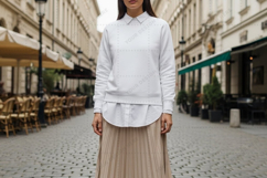 Elegant white t-shirt mockup design Product Image 1