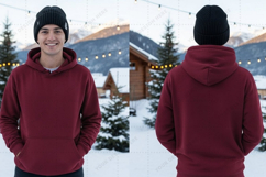 Cozy winter hoodie t-shirt mockup design Product Image 1