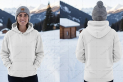 White hoodie mockup design Product Image 1