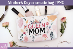Queen Mom Cosmetic Bag mom gift Mothers day makeup bag Product Image 1