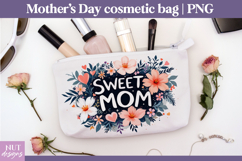 Sweet Mom Floral Cosmetic Bag mom gift Mothers day Product Image 1