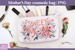 Sweet Mom Floral Cosmetic Bag mom gift Mothers day Product Image 1