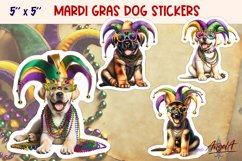 Bundle stickers, Mardi Gras stickers, funny dog printable Product Image 14