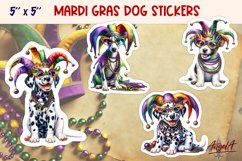Bundle stickers, Mardi Gras stickers, funny dog printable Product Image 6