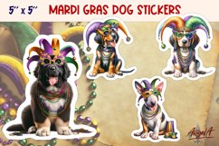 Bundle stickers, Mardi Gras stickers, funny dog printable Product Image 8