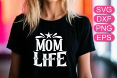 Mother Day SVG, Mom life lettering quote, mug t-shirt design Product Image 3