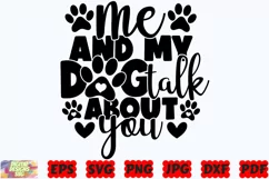 Me And My Dog Talk About You SVG | Funny Dog SVG | Dog SVG Product Image 1