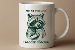 Funny Raccoon SVG Sarcastic Office Work Shirt Design Product Image 2