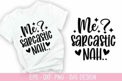 Me sarcastic nah SVG - Coffee Design Product Image 1
