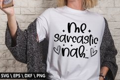 Me sarcastic nah SVG - Funny Coffee Design Product Image 1