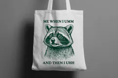 Funny Raccoon SVG Sarcastic Introvert Meme PNG Art Product Image 2