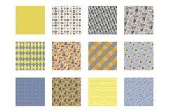 Meadow Fantasy Digital Paper, Meadow Fantasy Vector Patterns Product Image 3