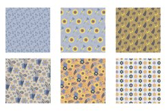 Meadow Fantasy Digital Paper, Meadow Fantasy Vector Patterns Product Image 4