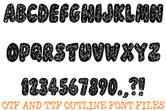 Meadow Floral Font Hand Drawn Summer Leaf Lettering ABC OTF Product Image 2