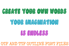 Meadow Floral Font Hand Drawn Summer Leaf Lettering ABC OTF Product Image 3