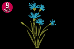 Meadow Flowers Machine Embroidery Design - 9 sizes Product Image 2