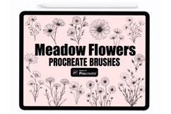 Meadow Flowers Procreate Stamps - Procreate Brushes