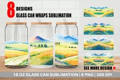 Meadows Landscape Glass Can Wraps Product Image 1