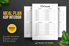 Meal Plan - KDP Interior - Low or No Content Book Product Image 2