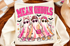 Mean Ghouls PNG,Retro Spooky Ghost Shirt Design Product Image 2