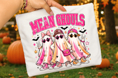 Mean Ghouls PNG,Retro Spooky Ghost Shirt Design Product Image 3