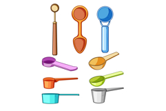 Kitchen measuring scoops and spoons for cooking ingredients Product Image 1