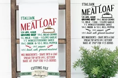 Italian Meatloaf Recipe SVG - Kitchen SVG DXF Files Product Image 1