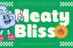 Meaty Bliss - Modern Retro Display Sans Serif Product Image 1