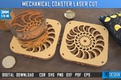 Mechanical Coasters Laser Cut Bundle, Kinetic Coasters Set Product Image 5